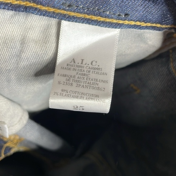 A.L.C | Women’s Dark Wash Abbott Jeans Size 25 - Picture 9 of 9